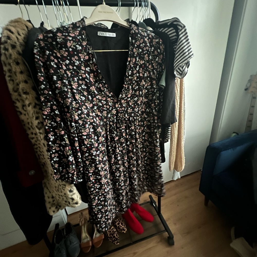 Dark floral dress